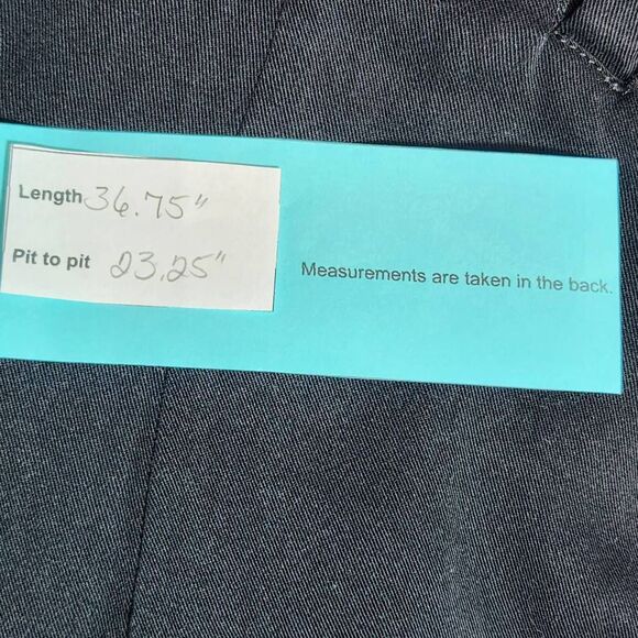 Stoosh Black Open-Front Long Jacket Size XL Stoosh Long Black Jacket - Picture 8 of 8